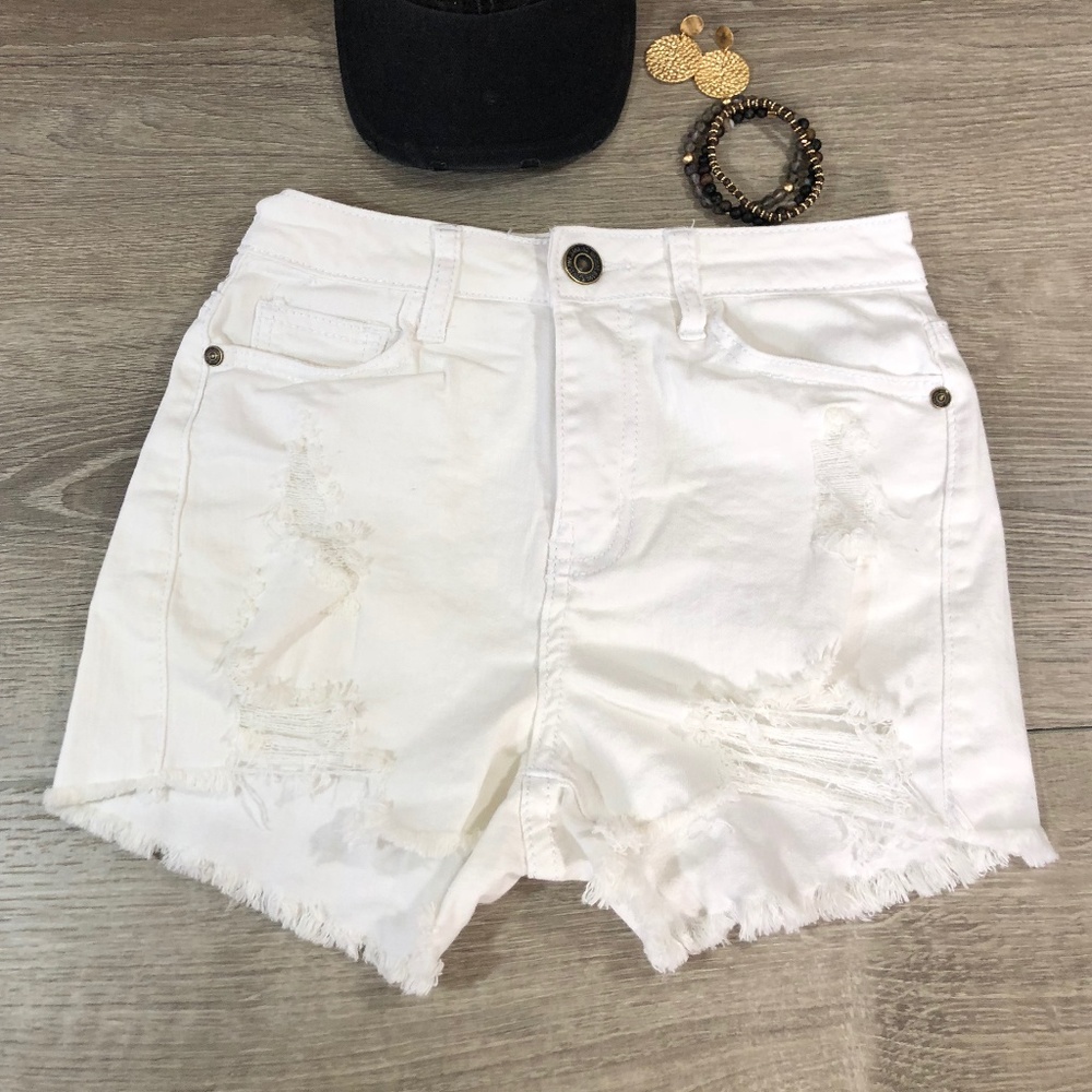 Machine Jean Shorts Distressed - Picture 2 of 2